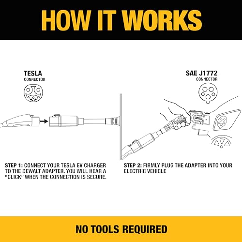 Tesla a SAE J1772 Adaptador de carga, 40 amperios 240 voltios, cargador portátil EV para estaciones de carga Tesla, compatible con todos los vehículos eléctricos SAE J1772, fácil de conectar, no