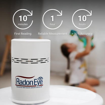 Detector monitor inteligente de radón Radon Eye RD200, para pruebas de propietarios de casa, teléfono inteligente permitido