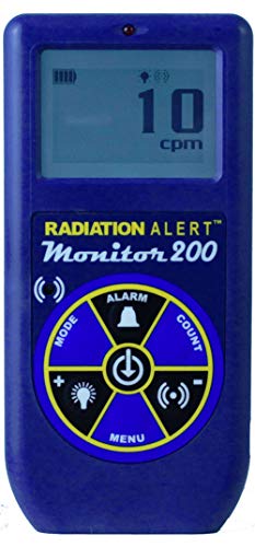 Monitor200 Detector de radiación, para alfa-beta-gamma y rayos X, detector GM de ventana pequeña, funda protectora, azul