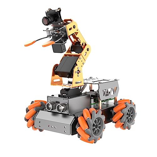 MatserPi - Brazo robótico para Raspberry Pi, programación de código abierto, AI Vision 5DOF/Axis Robótica, kits de coche inteligente para adolescentes y adultos, robot de construcción educativo