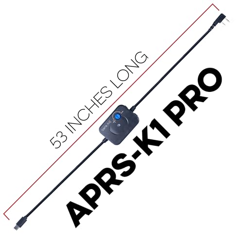 BTECH APRS-K1 PRO - Cable de interfaz de audio multifunción - Adaptador TNC universal USB-C con PTT automático integrado y E/S de audio, compatible con APRSpro, APRSDroid