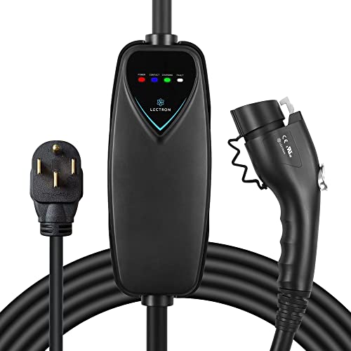 Lectron Cargador EV de nivel 2 – Certificado ETL, 240 V, 40 amperios, enchufe NEMA 14-50, cable de extensión de 16 pies y cable J1772 ‎LECHG 14-50-40 ABLKUS