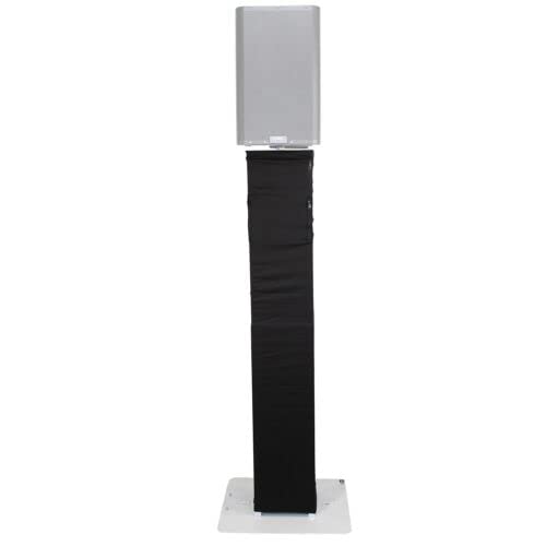 Prox XT-FLEXTOTEM TV Flex Totem TV - Soporte de tótem ajustable de altura de 3 a 6 pies con soporte para TV, placa base plegable y perno para altavoz