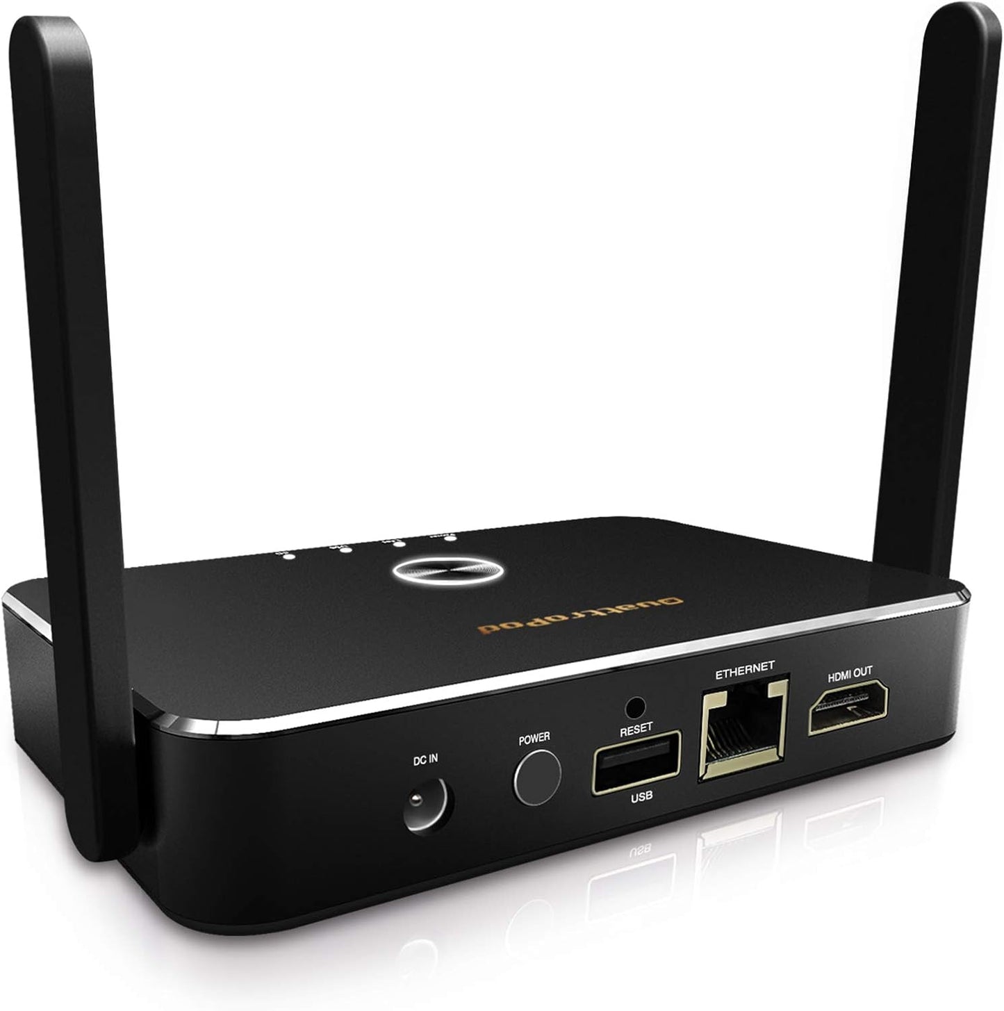 QuattroPod | Instalación de presentación inalámbrica WiFi 5G Transmisor y receptor HDMI para transmisión 4K desde computadora portátil, PC, teléfono inteligente a HDTV/proyector (2T1R) [Actualización OTA 2023] QT302231901-5IWWX