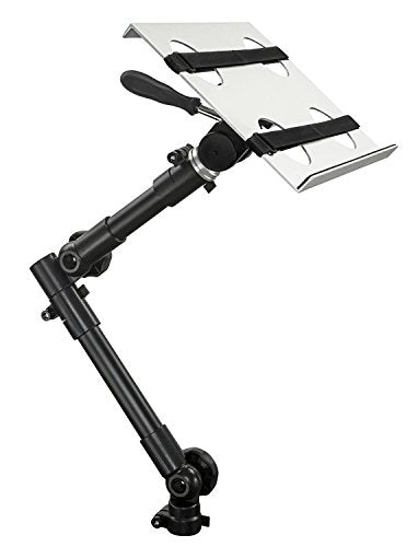 Mount-It! Soporte para computadora portátil para automóvil | Soporte de vehículo para computadora portátil sin taladrar para Uso en Camiones y Furgonetas en el Asiento del Pasajero Delantero - ‎MI-7410 (Onyx Alpha 100A)