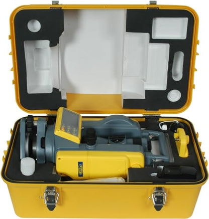 Spectra Precision DET-2 Teodolito electrónico digital, conjunto de equipos de topografía de construcción, baterías recargables y alcalinas, estuche de transporte