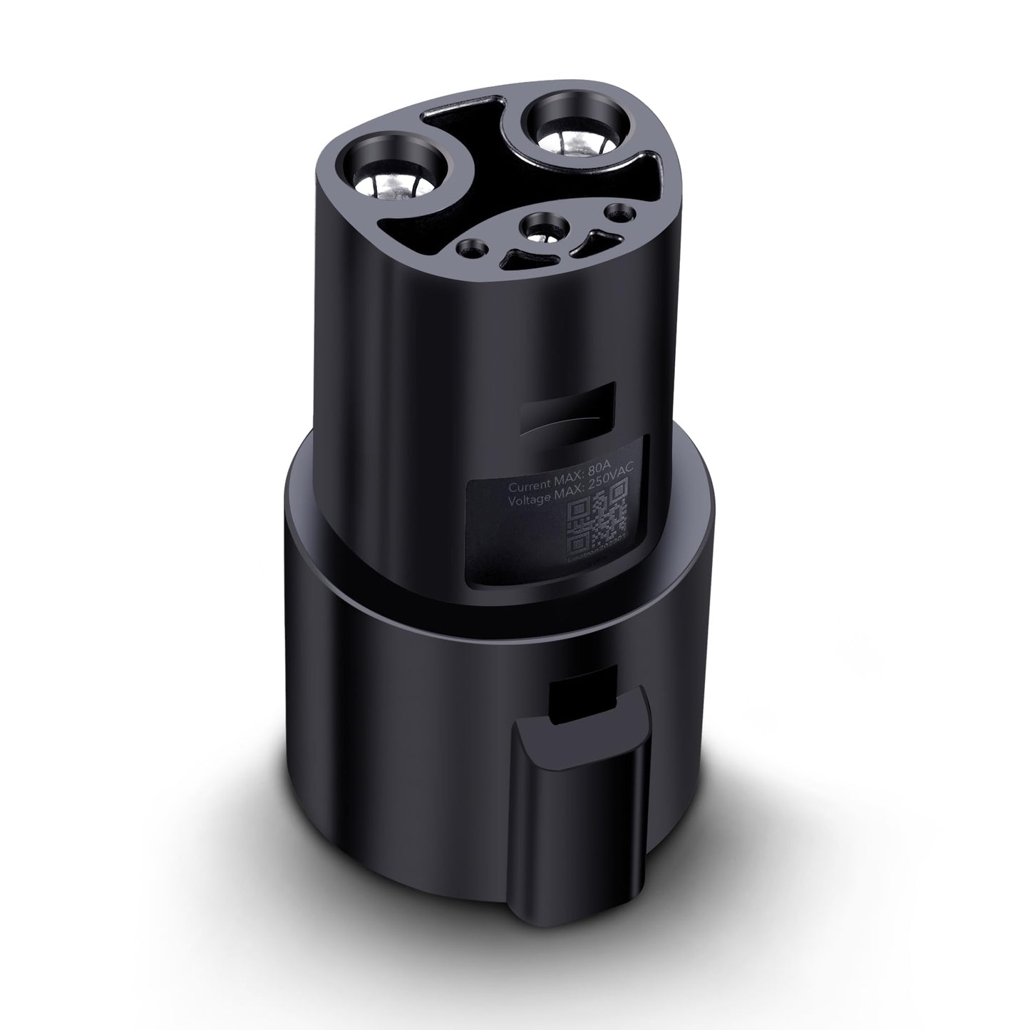 Lectron Adaptador J1772 a Tesla de 80 amperios (250V) - Compatible con Tesla Model S/3/X/Y/Cybertruck y todos los vehículos eléctricos de la alianza NACS (negro)