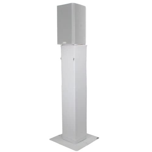 Prox XT-FLEXTOTEM TV Flex Totem TV - Soporte de tótem ajustable de altura de 3 a 6 pies con soporte para TV, placa base plegable y perno para altavoz