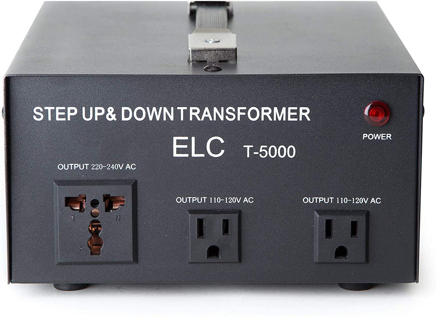 ELC T Convertidor Transformador de Voltaje Paso Arriba/Abajo 110 V/220 V Protección de disyuntor, 5000 Watts