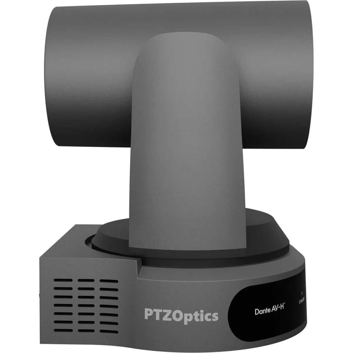 Cámara PTZ para interiores con luz indicadora PTZOptics Link 4K SDI/HDMI/USB/IP Dante AV-H - 
PT20X-LINK-4K-GY