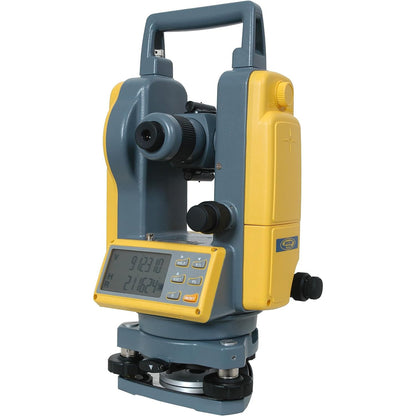 Spectra Precision DET-2 Teodolito electrónico digital, conjunto de equipos de topografía de construcción, baterías recargables y alcalinas, estuche de transporte