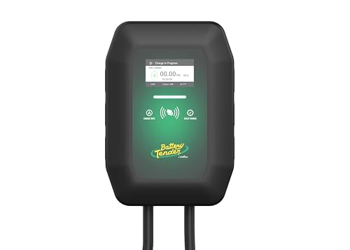 Battery Tender eCharge - Cargador EV de 48 AMP – Estación de carga rápida para vehículos eléctricos para interiores y exteriores de nivel 2 con cable flexible de 25 pies NEMA 14-50 - 022-3019-DL-WH