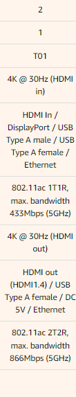 QuattroPod | Instalación de presentación inalámbrica WiFi 5G Transmisor y receptor HDMI para transmisión 4K desde computadora portátil, PC, teléfono inteligente a HDTV/proyector (2T1R) [Actualización OTA 2023] QT302231901-5IWWX