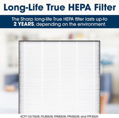 Sharp FPA80UW Plasmacluster Ion Purificador de aire con filtro True HEPA