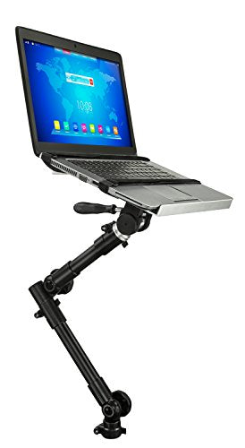 Mount-It! Soporte para computadora portátil para automóvil | Soporte de vehículo para computadora portátil sin taladrar para Uso en Camiones y Furgonetas en el Asiento del Pasajero Delantero - ‎MI-7410 (Onyx Alpha 100A)