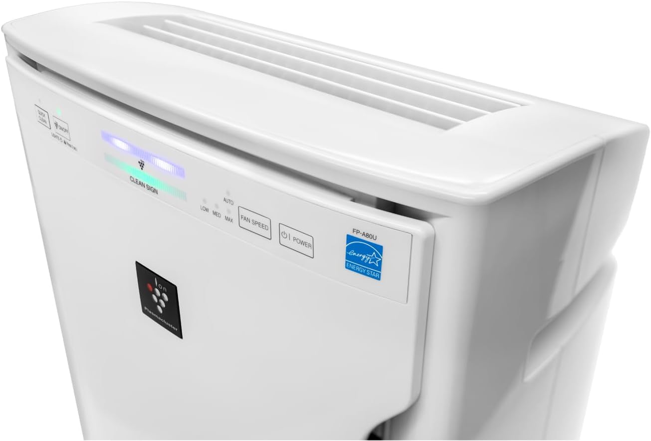 Sharp FPA80UW Plasmacluster Ion Purificador de aire con filtro True HEPA