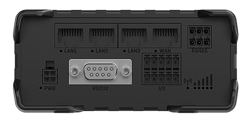 Teltonika RUT955J034S0 Modelo RUT955 Industrial Cellular Router, Negro; para uso con AT&T, Bell y T-Mobile solamente; Frecuencias 4G y 3G; Dual SIM con failover; Múltiples interfaces; GNSS