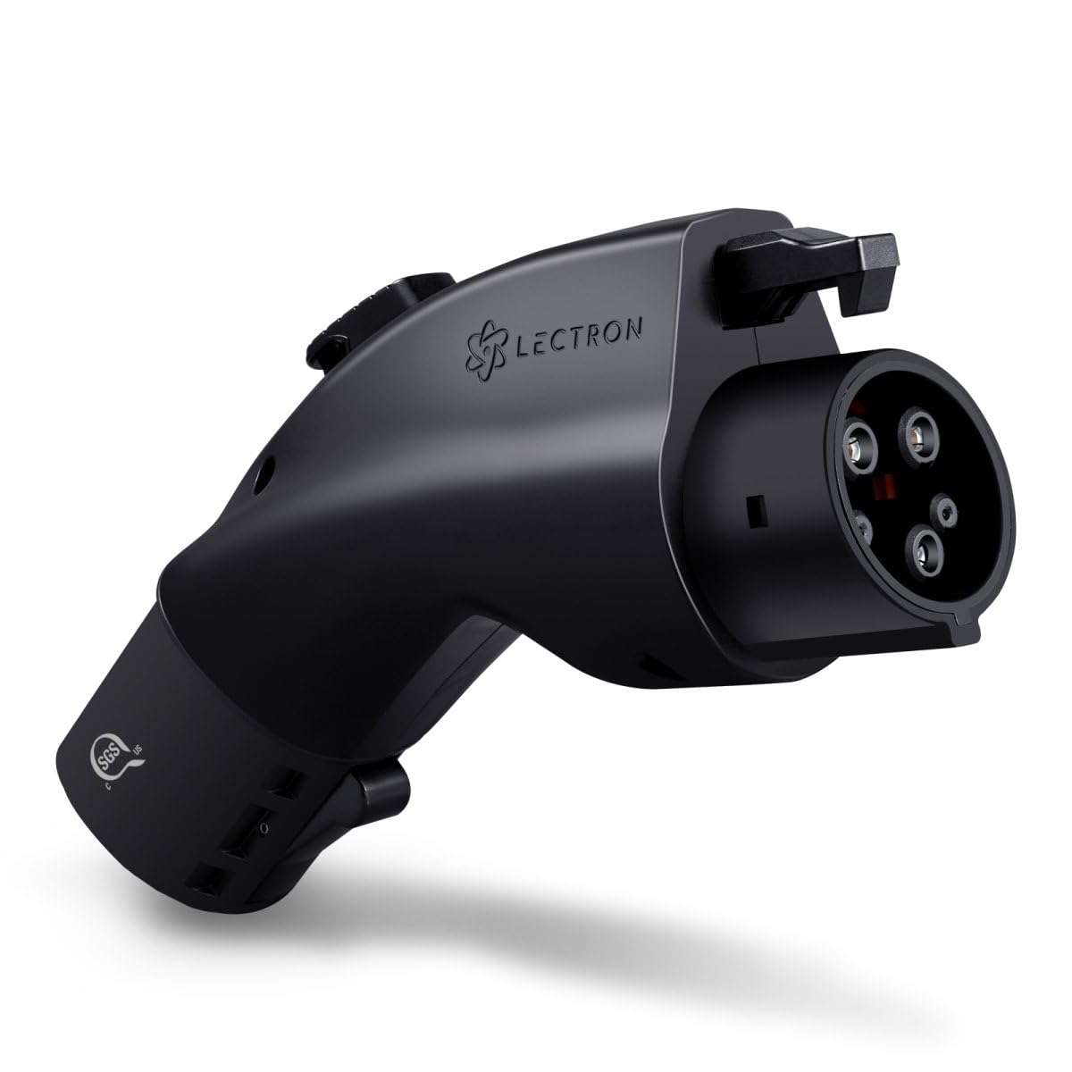 Lectron [Solo para J1772 EVs Tesla a J1772 Adaptador de carga, Max 48 Amp y 250V - Compatible con conectores Tesla de alta potencia, cargadores de destino y conectores móviles (negro)