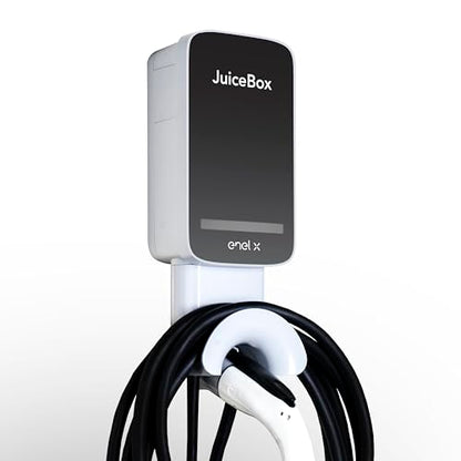 JuiceBox 32 Estación de carga inteligente para vehículos eléctricos (EV) con WiFi, 32 A, nivel 2 EVSE, cable de 25 pies, certificación UL y Energy Star, para uso interior/exterior (NEMA 14-50/gris)