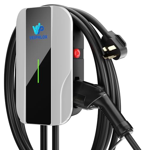 Cargador EV de nivel 2 de 40 amperios, cargadores EV para el hogar de 240 V, cargador de coche eléctrico de 9.6 kW, estaciones de carga rápida para vehículos eléctricos para exteriores/interiores,