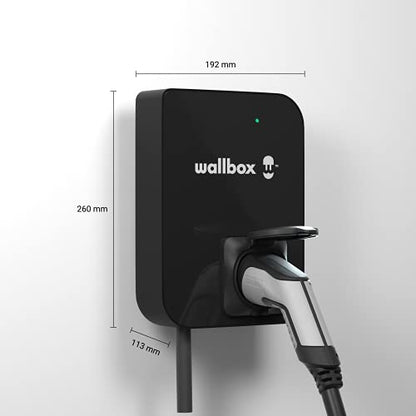 Wallbox Cargador Copper SB para EV. Potencia de hasta 22 kW. Lector de Tarjetas RFID Integrado Conexión WiFi Bluetooth OCPP. CPB1-S-2-4-8-002