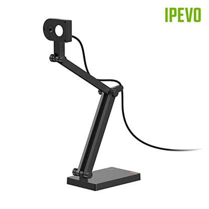 IPEVO V4K PRO Ultra HD - Cámara de documentos USB con micrófono mejorado con IA, para visualización de aula, enseñanza en línea 5-903-3-01-00