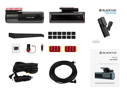 BlackVue DR750X-2CH DMS LTE Plus 32GB microSD Card Full HD LTE Cloud Dashcam and Driver Monitoring System