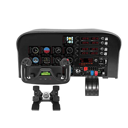 Logitech G Saitek Pro Flight Switch Panel de Conmutadores para Simulación de Vuelo, Cinco Posiciones de Control Giratorio de Magneto