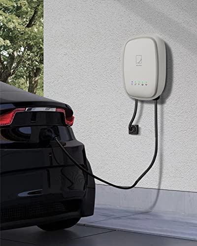 ATG e-Power Cargador de vehículo eléctrico (EV), 40 Amp, 9.6 kW a 240 VAC, nivel 2 Wi-Fi (2.4 GHz), certificación UL, enchufe Energy Star, NEMA 14-50, IK10, interior/exterior, cable de 18 pies, negro