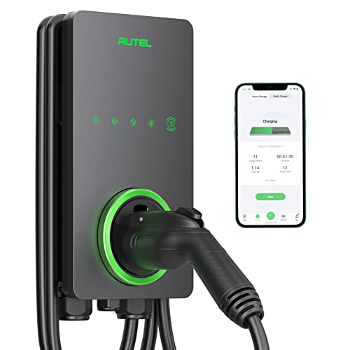 Autel Home Smart Electric Vehicle 50Amp 240V Estacion de carga Wi-Fi Bluetooth EVSE MAXI US AC LW12 106000322