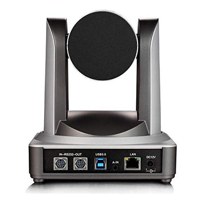 Jimcom PTZ IP Streaming Cámara con salida simultánea USB3.0 y LAN, cámara de videoconferencia con entrada de audio de 0.138 in