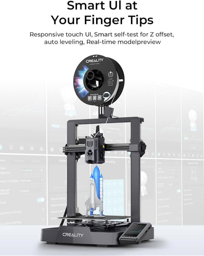 Creality Impresora 3D Ender-3 V3 KE, 500mm/s Velocidad de Impresión Impresora 3D, CR Touch Auto Nivelación, Sprite Extrusor Directo Acero Rígido Eje X Lineal, Impresión de 300 ℃, 220x220x240mm