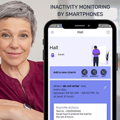 Sensor de presencia inteligente RoomMe – Detección de presencia de nivel de habitación específica para personas mediante smartphones registrados