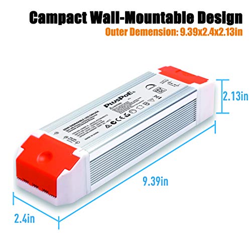 driver regulable LED de 12 V CC 60 W, transformador universal regulado de 12 V CC regulable fuente de alimentación compatible con Lutron, reguladores Leviton para iluminación LED Armacost 840600, atenuación de 0-100%