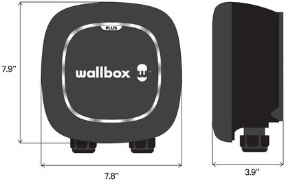 Pulsar Plus Level 2 Electric Vehicle Smart Charger - 40 Amp NEMA Ultra Compact, WiFi, Bluetooth, Alexa and Google Home - 25 Foot Cable - UL Certified - Indoor/Outdoor - by Wallbox