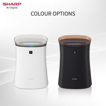 Sharp Air Purifier for Homes & Offices | Dual Purification - ACTIVE (Plasmacluster Technology) & PASSIVE FILTERS (True HEPA H14+Carbon+Pre-Filter) | Captures 99.97% of Impurities | Model:FP-F40E-W | White