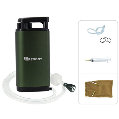 Renogy Portable Outdoor Water Filtration Purifier System Water Filter for Hiking