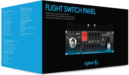 Logitech G Saitek Pro Flight Switch Panel de Conmutadores para Simulación de Vuelo, Cinco Posiciones de Control Giratorio de Magneto