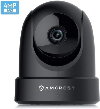 Amcrest - Cámara de seguridad para interiores (4 Mpx, UltraHD, WiFi, visión nocturna, doble banda, 5 ghz/2,4 GHz, 4 Mpx @ ~ 20 FPS, 120° FOV, IP4M-1051W)