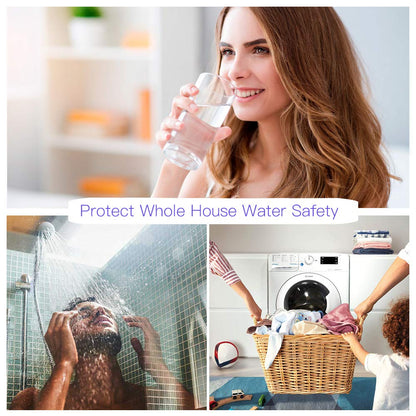 HQUA - Filtro esterilizador de purificador de agua ultravioleta OWS-12 para toda la casa, 12 GPM, 110 V, 40 W, modelo HQUA-UV-12 GPM + 1 tubo UV extra