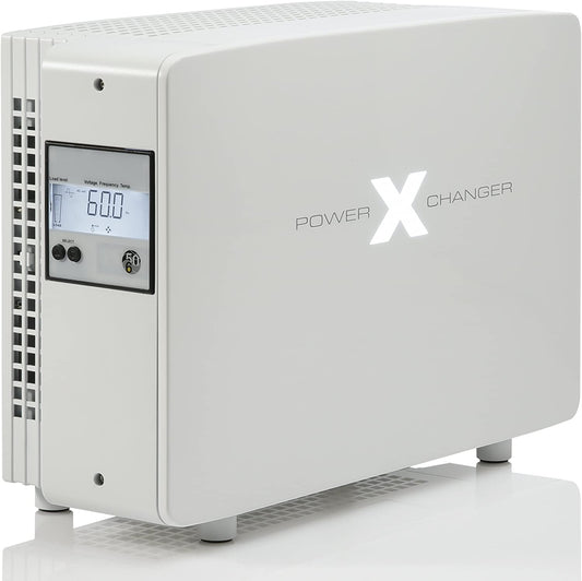 powerxchanger X-15 (Blanco) Diseñador Serie smart Voltaje Transformador Convertidor de frecuencia &, sólido, Sealed, electrónica, 15 AMPS (1800 vatios) Potencia Continua, UL, CE, FCC & IEC estándares