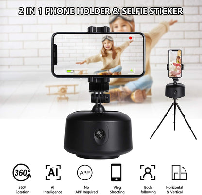 Beyonday Smart Tracking Selfie Stick, 360 ° Rotación Auto Face Object Tracking Camera Trípode Holder