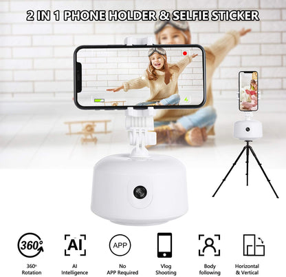 Beyonday Smart Tracking Selfie Stick, 360 ° Rotación Auto Face Object Tracking Camera Trípode Holder