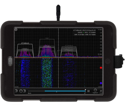 OSCIUM WiPry 2500x: Analizador de espectro Wi-Fi, 2,4 y 5 GHz, Soporte universal de plataforma (incluyendo iOS, Android, PC, Mac), portátil, informes avanzados, sin suscripción de software