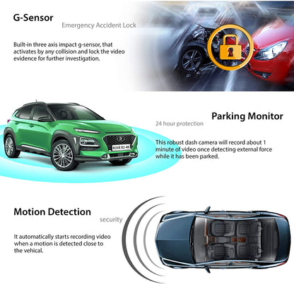 Rove R2 - 4K Dash Cam incorporado WiFi GPS coche Dashboard cámara grabadora con UHD 2160P, 2.4" LCD, 150° gran angular, WDR, visión nocturna