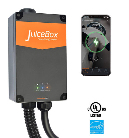 JuiceBox Pro 40 Smart Electric Vehicle (EV) Charging Station with WiFi - 40 amp Level 2 EVSE