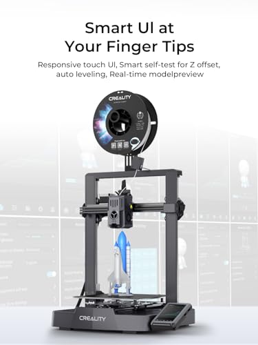 Creality Impresora 3D Ender-3 V3 KE, 500mm/s Velocidad de Impresión Impresora 3D, CR Touch Auto Nivelación, Sprite Extrusor Directo Acero Rígido Eje X Lineal, Impresión de 300 ℃, 220x220x240mm