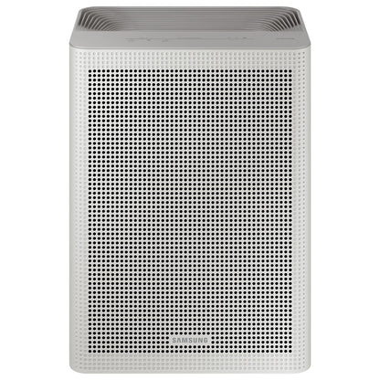 SAMSUNG Bluesky - Purificador de aire compacto, sistema de filtración para el hogar para habitaciones pequeñas con purificación inteligente, monitoreo y control remoto, modos automático y de sueño, AX26BG3100GG, gris