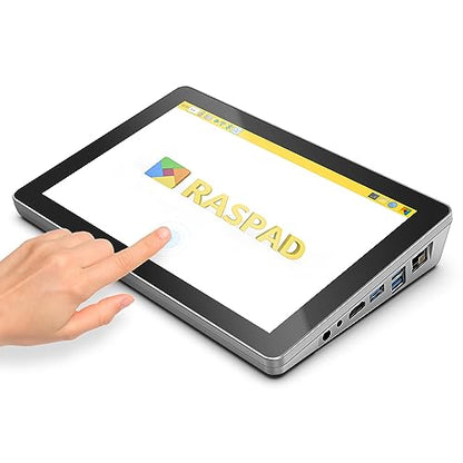 SunFounder RasPad 3.0 - Una tablet todo en uno para Raspberry Pi 4B con visualización táctil de 10.1 pulgadas y batería integrada para proyectos de IoT, programación, juegos, impresión 3D