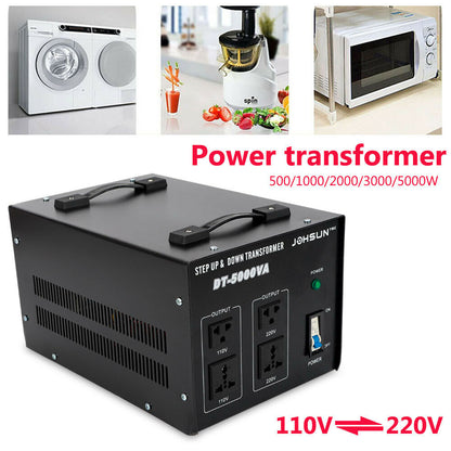 CONVERTIDOR DE VOLTAJE 110V-220V 10000W Y 220V A 10V TRANSFORMADOR PASO ARRIBA Y ABAJO